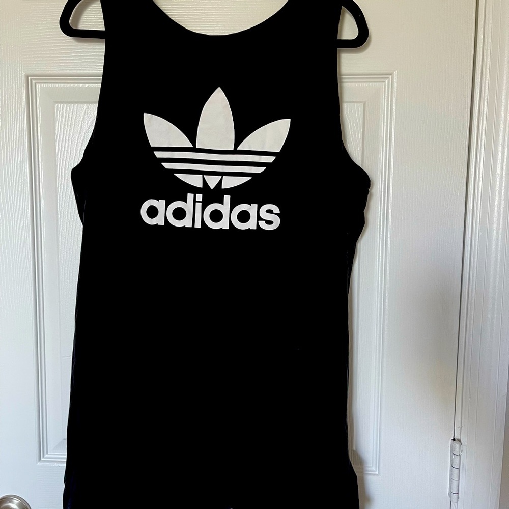 Adidas Originals Classic Women’s Trefoil Tank Dress Black Size XL